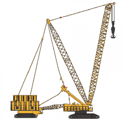 200-Ton Heavy-Duty Crawler Crane – Lattice Boom Lifting Equipment for Mega Projects