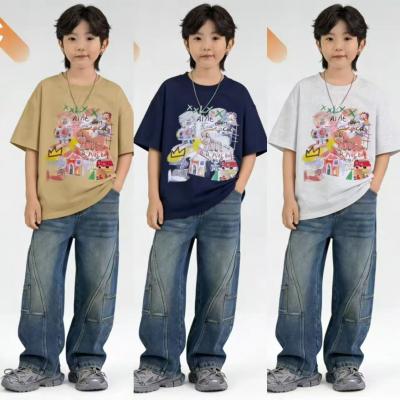 Graffiti Print Kids' Short Sleeve T-Shirt